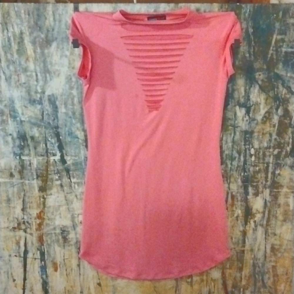 Pastel Pink Mini Fitted Dress